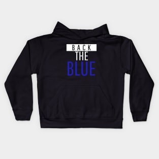 Back the Blue - Support Police Kids Hoodie